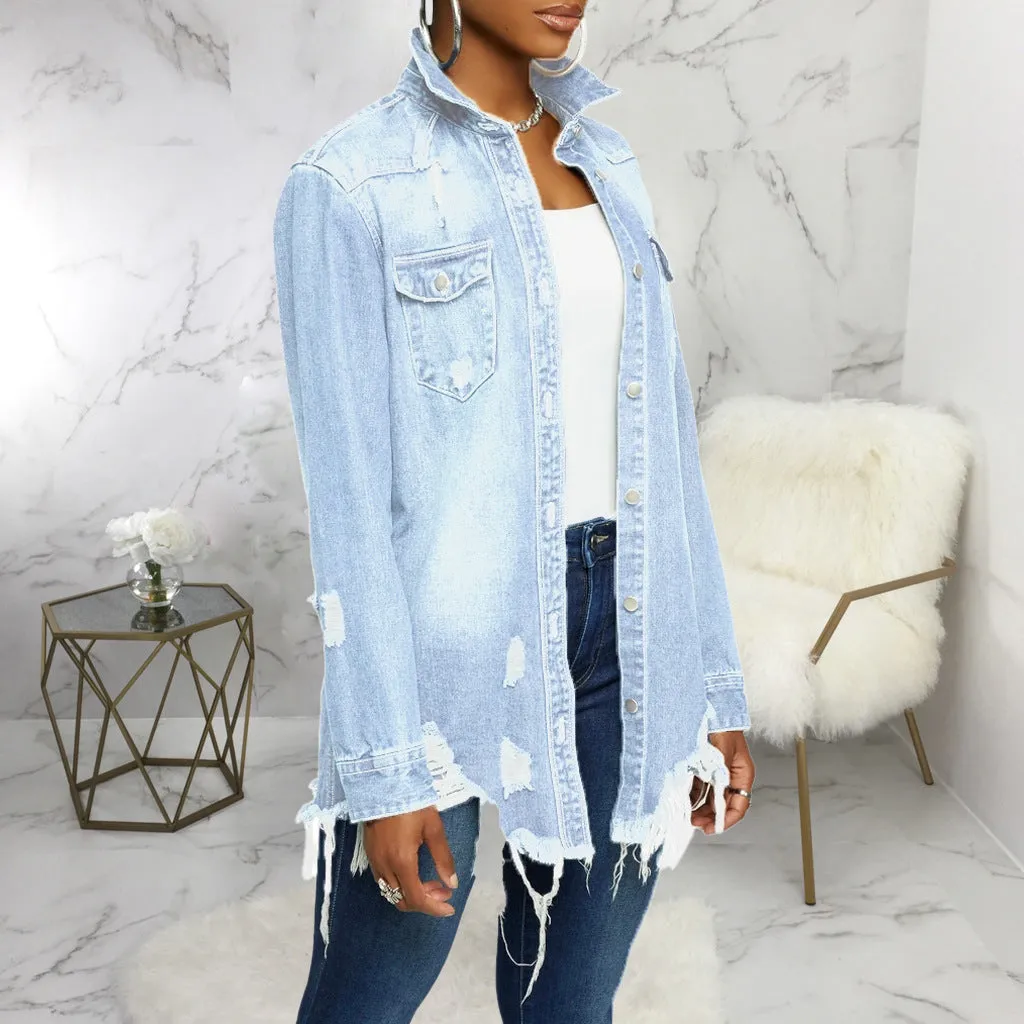 Stylish Sexy Denim Jacket for Bold and Confident Fashion