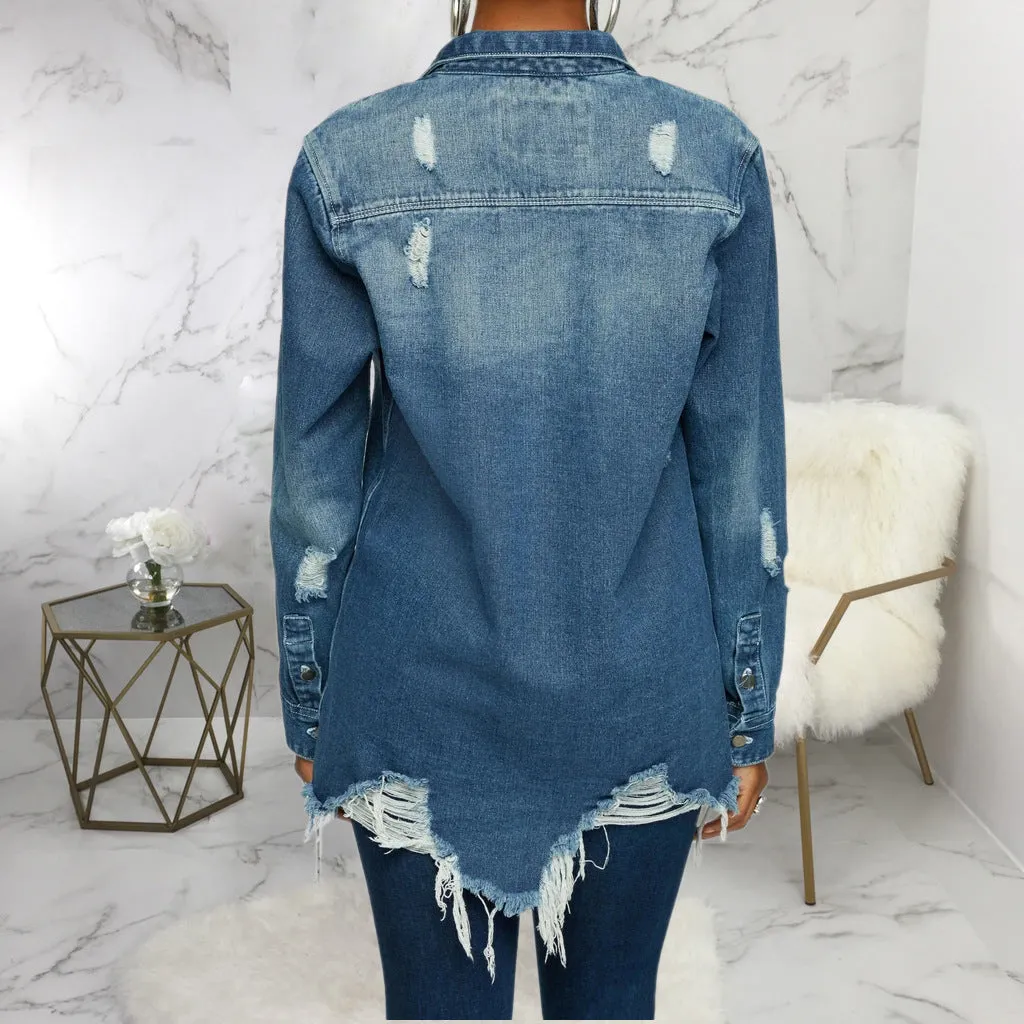 Stylish Sexy Denim Jacket for Bold and Confident Fashion