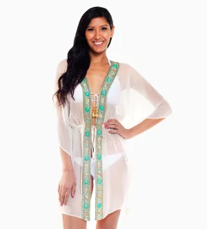 Summer Breeze Beaded Silk Tunic