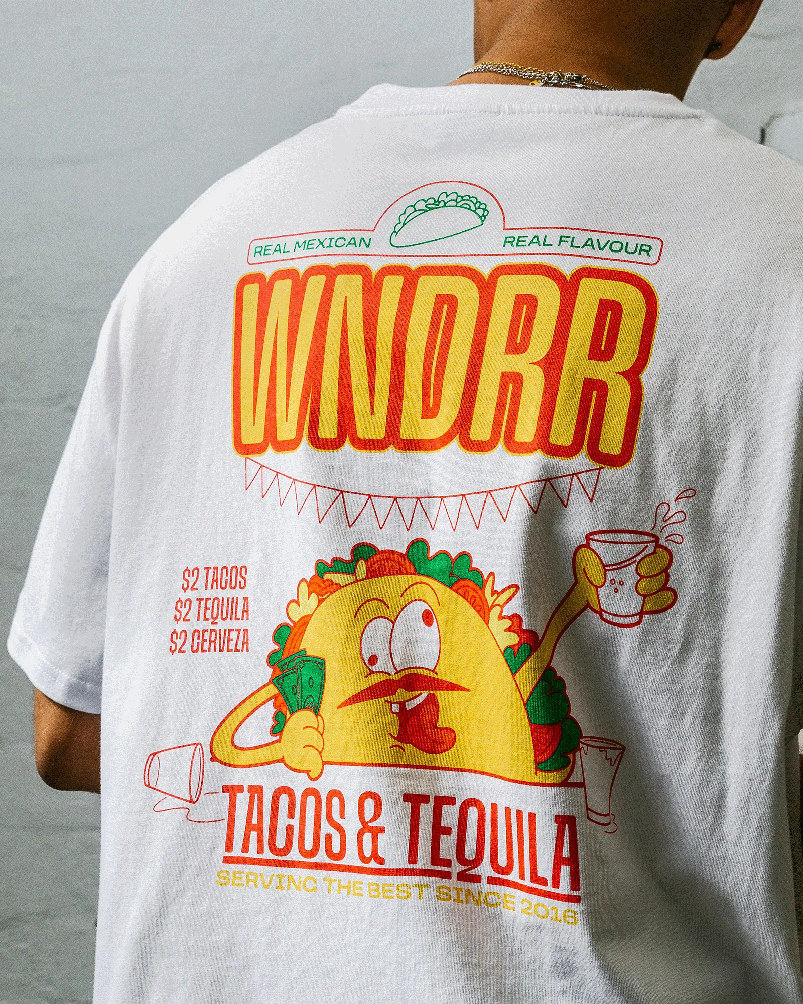 TACO BOX FIT TEE - WHITE
