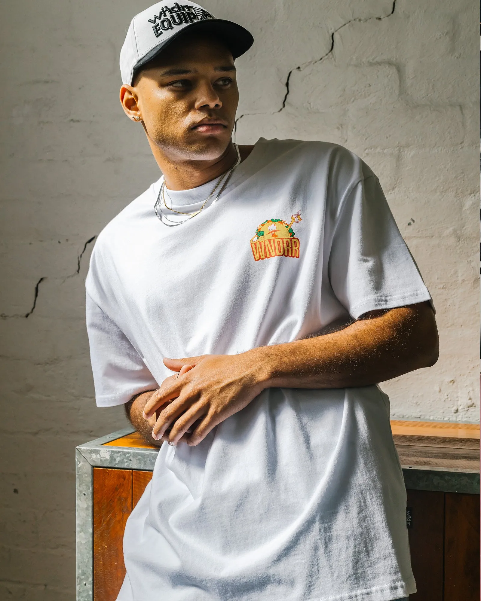 TACO BOX FIT TEE - WHITE