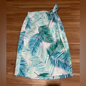 Tahari 100% Linen Wrap Tropical Skirts Size Medium