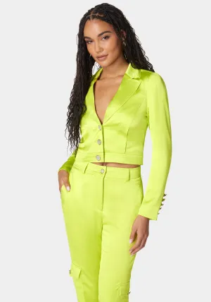 Tailored Satin Jacket