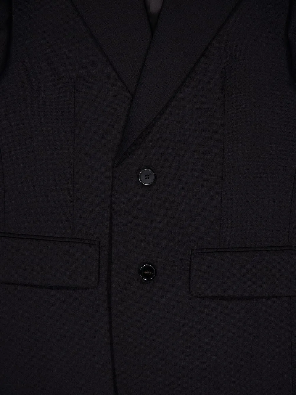 Tailored Single-Breasted Wool Blazer