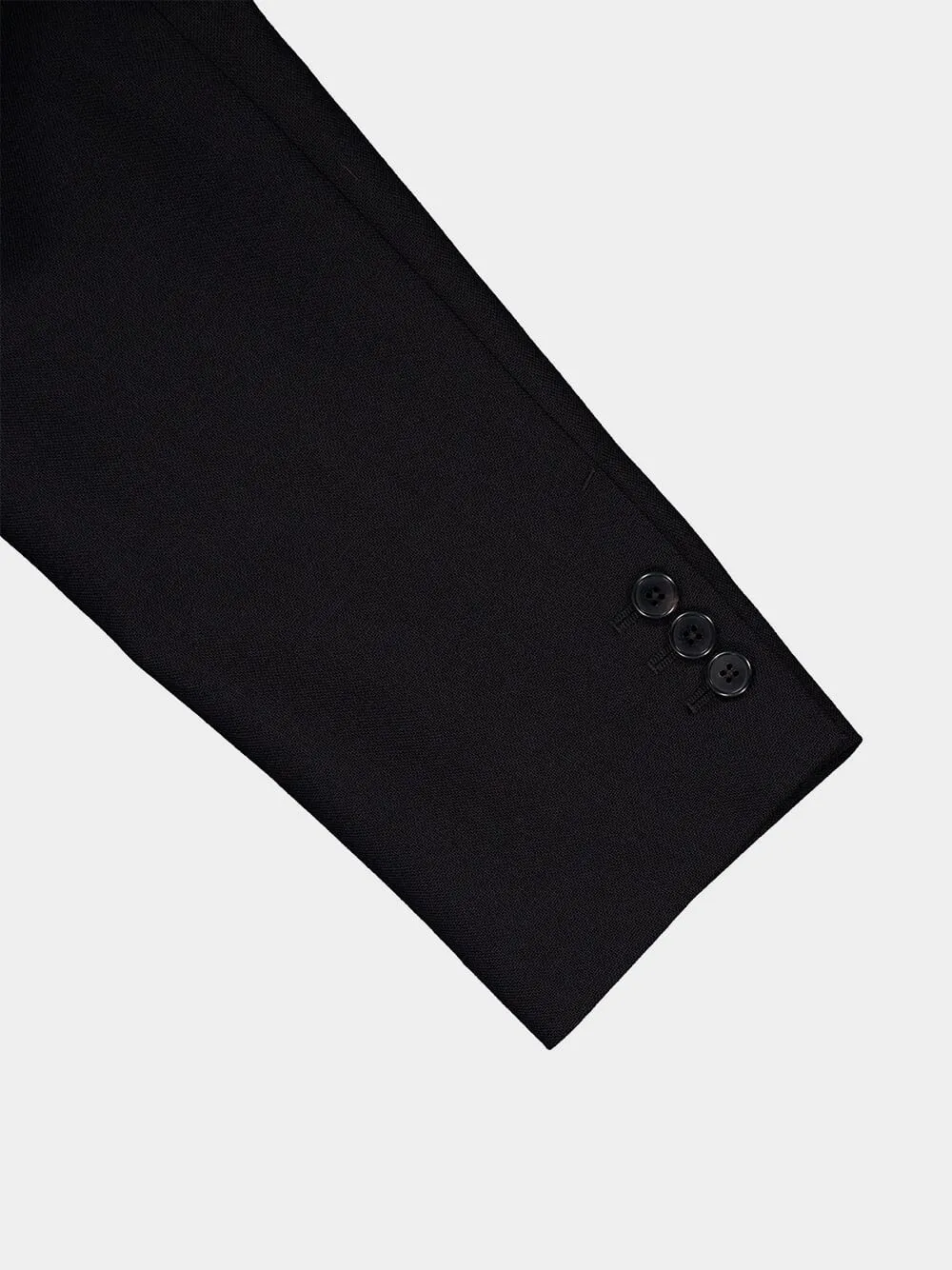 Tailored Single-Breasted Wool Blazer
