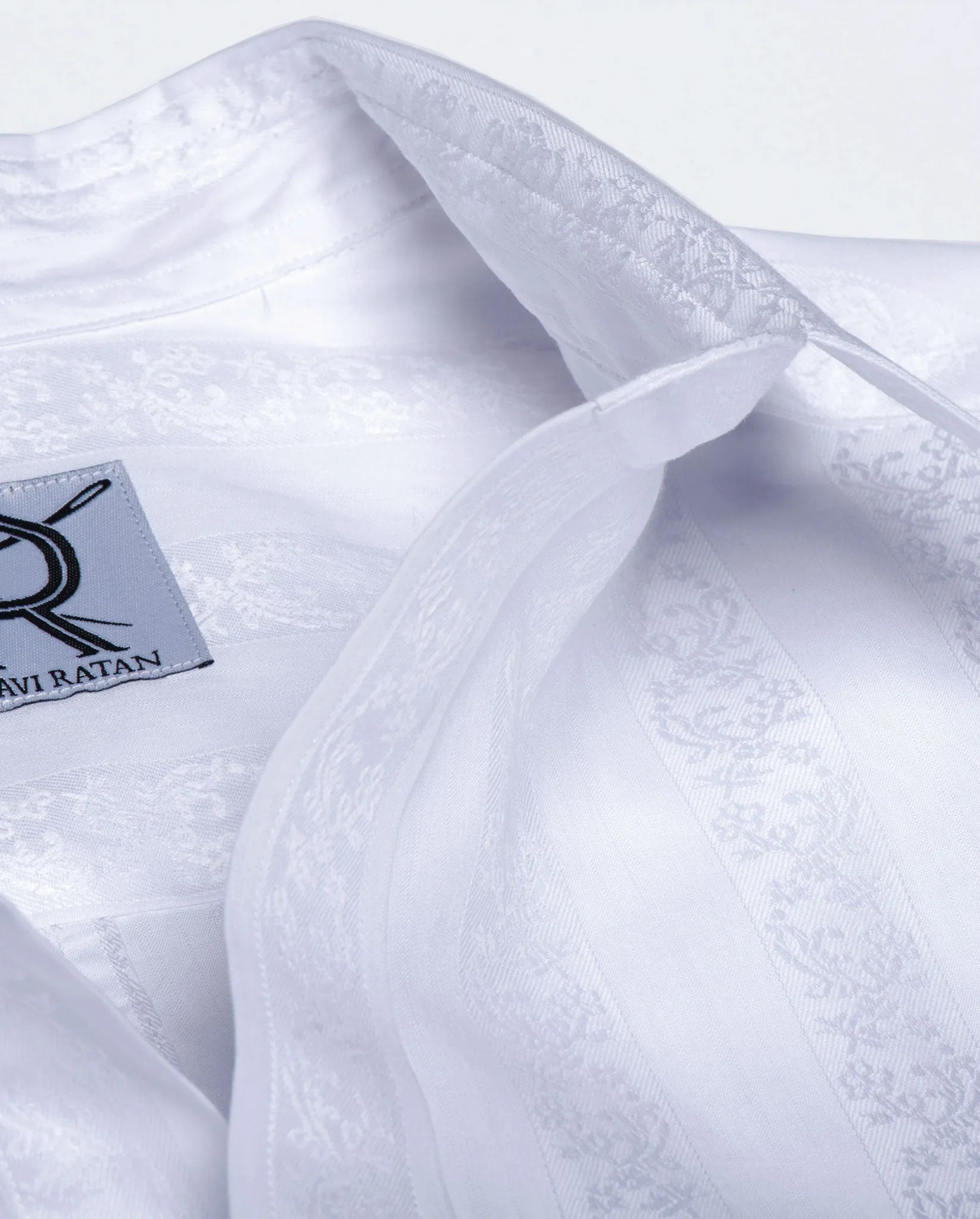 Tailored - White Jacquard