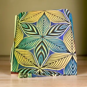 Tan/Blue/Teal Multi-Print Ankara Wax Print Fabric 6yrds