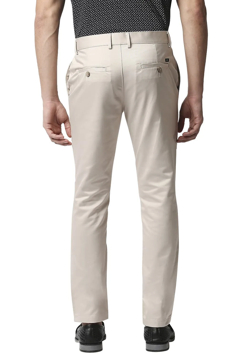 Tapered Fit Satin Trousers