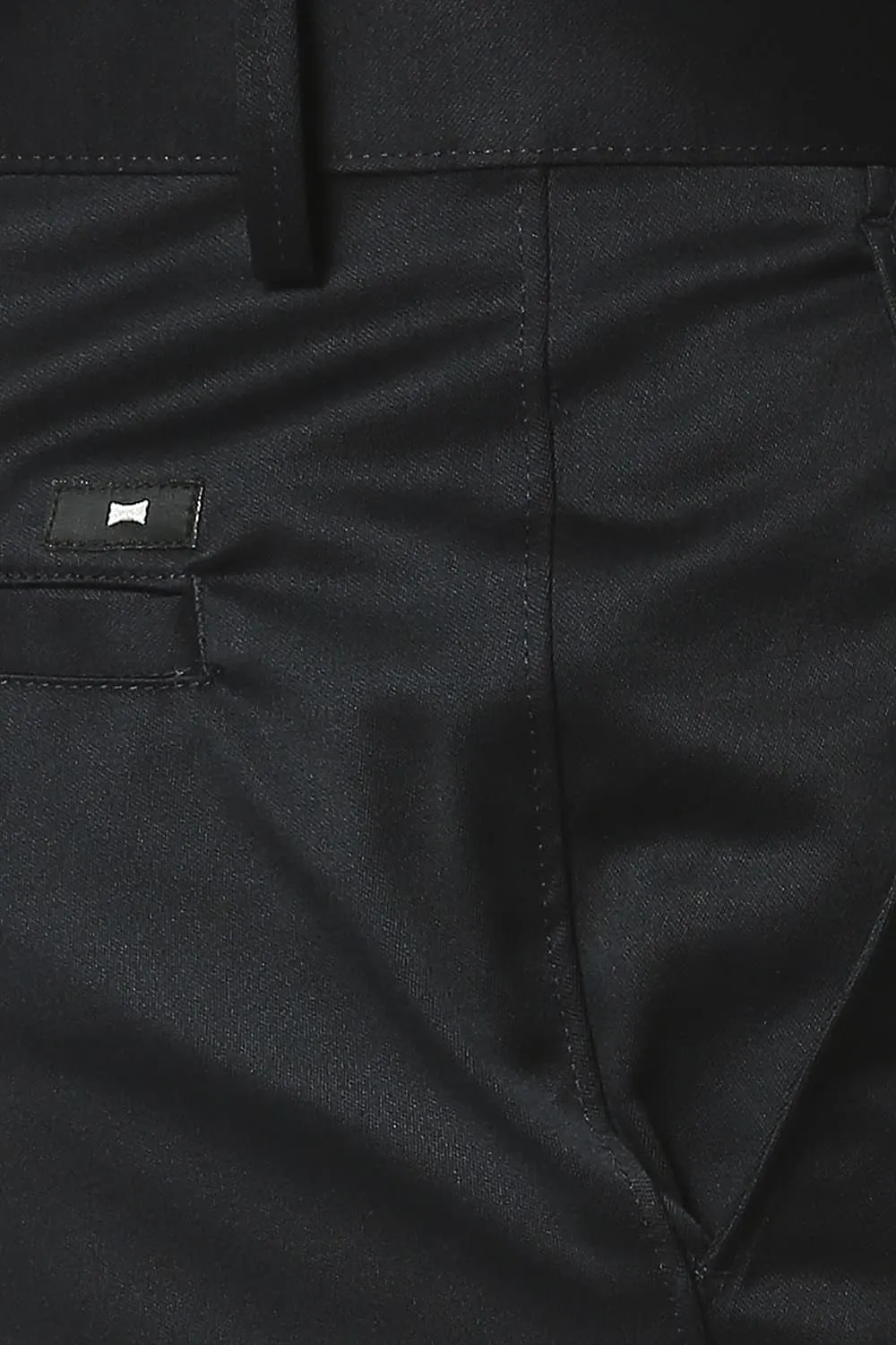 Tapered Fit Satin Trousers