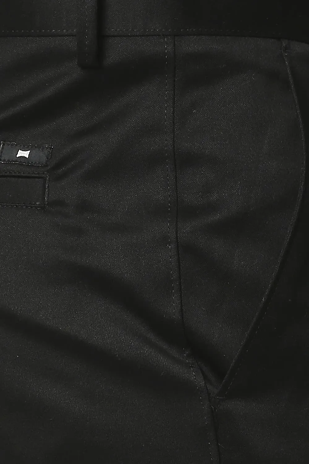 Tapered Fit Satin Trousers