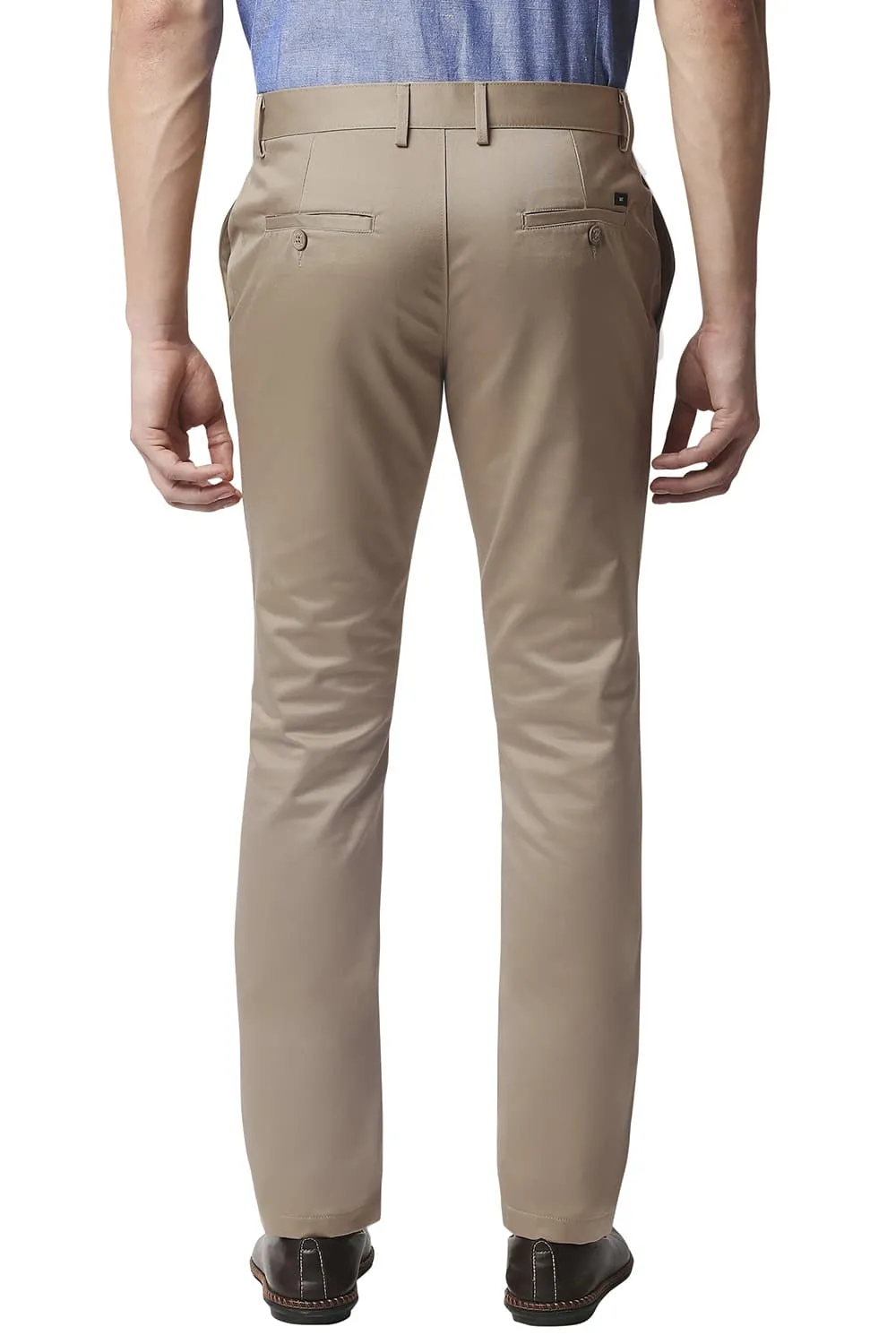 Tapered Fit Satin Trousers