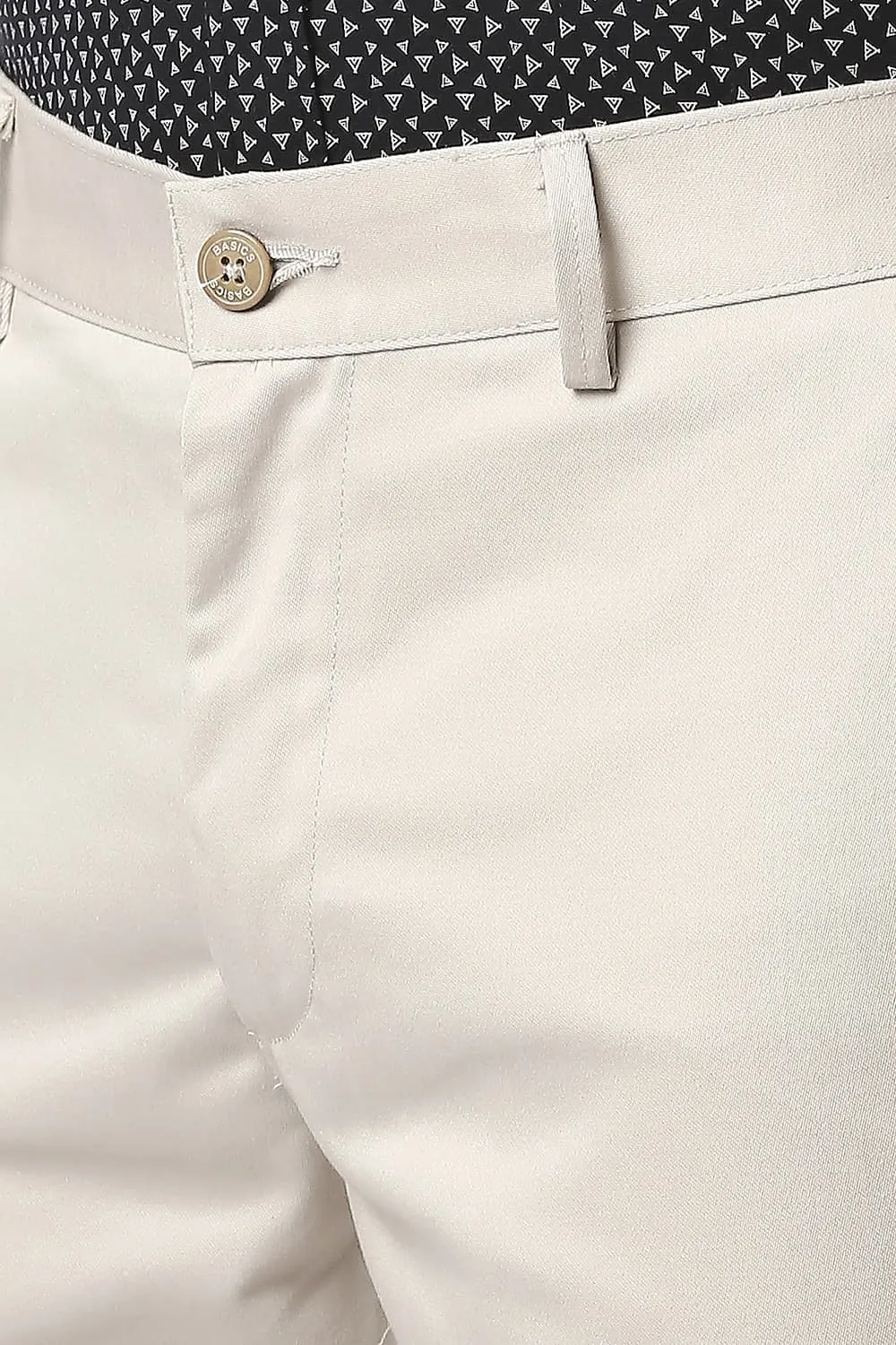 Tapered Fit Satin Trousers