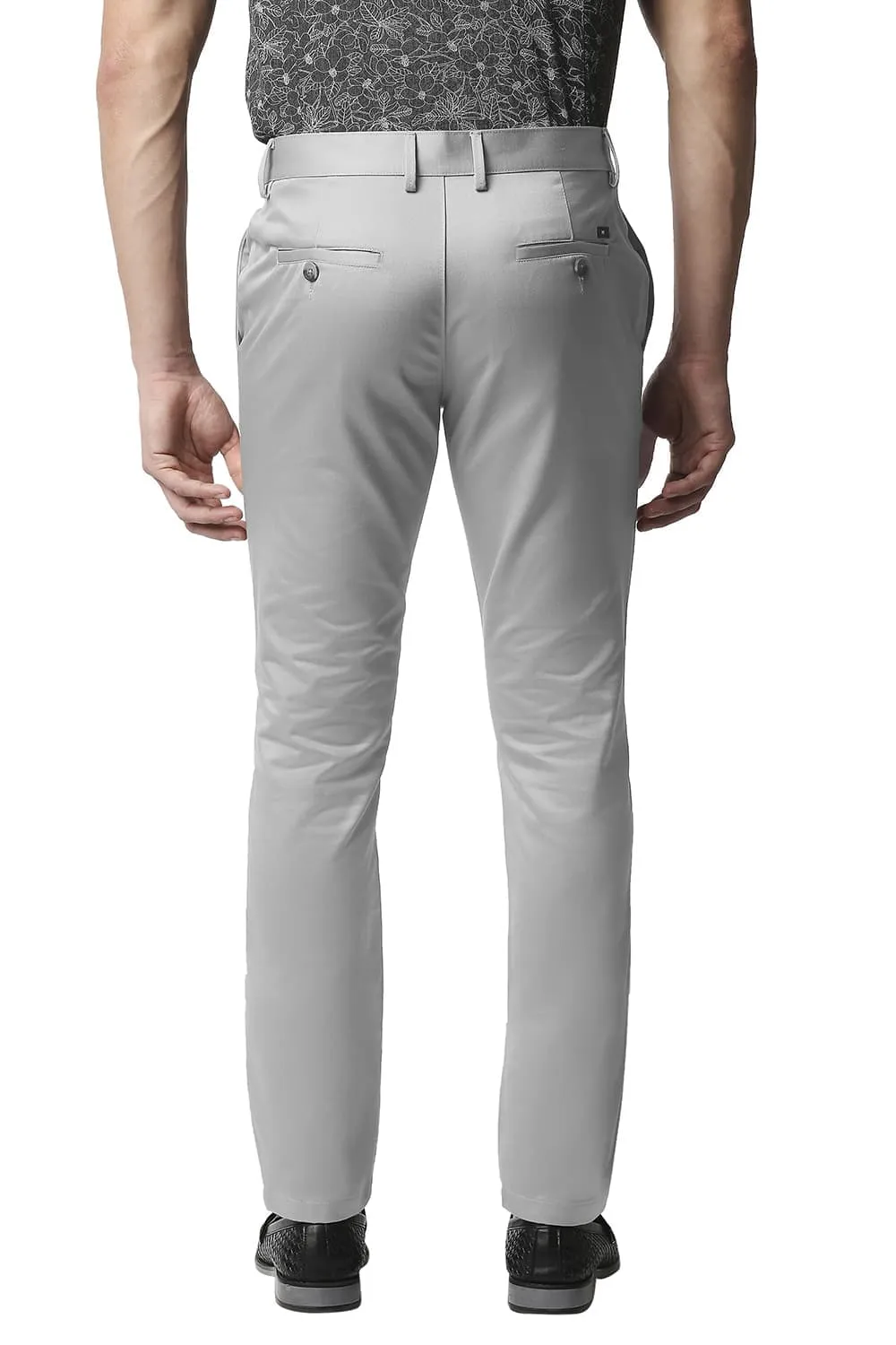 Tapered Fit Satin Trousers