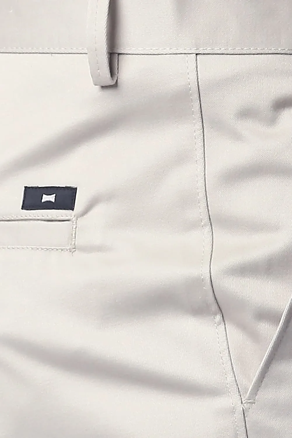 Tapered Fit Satin Trousers