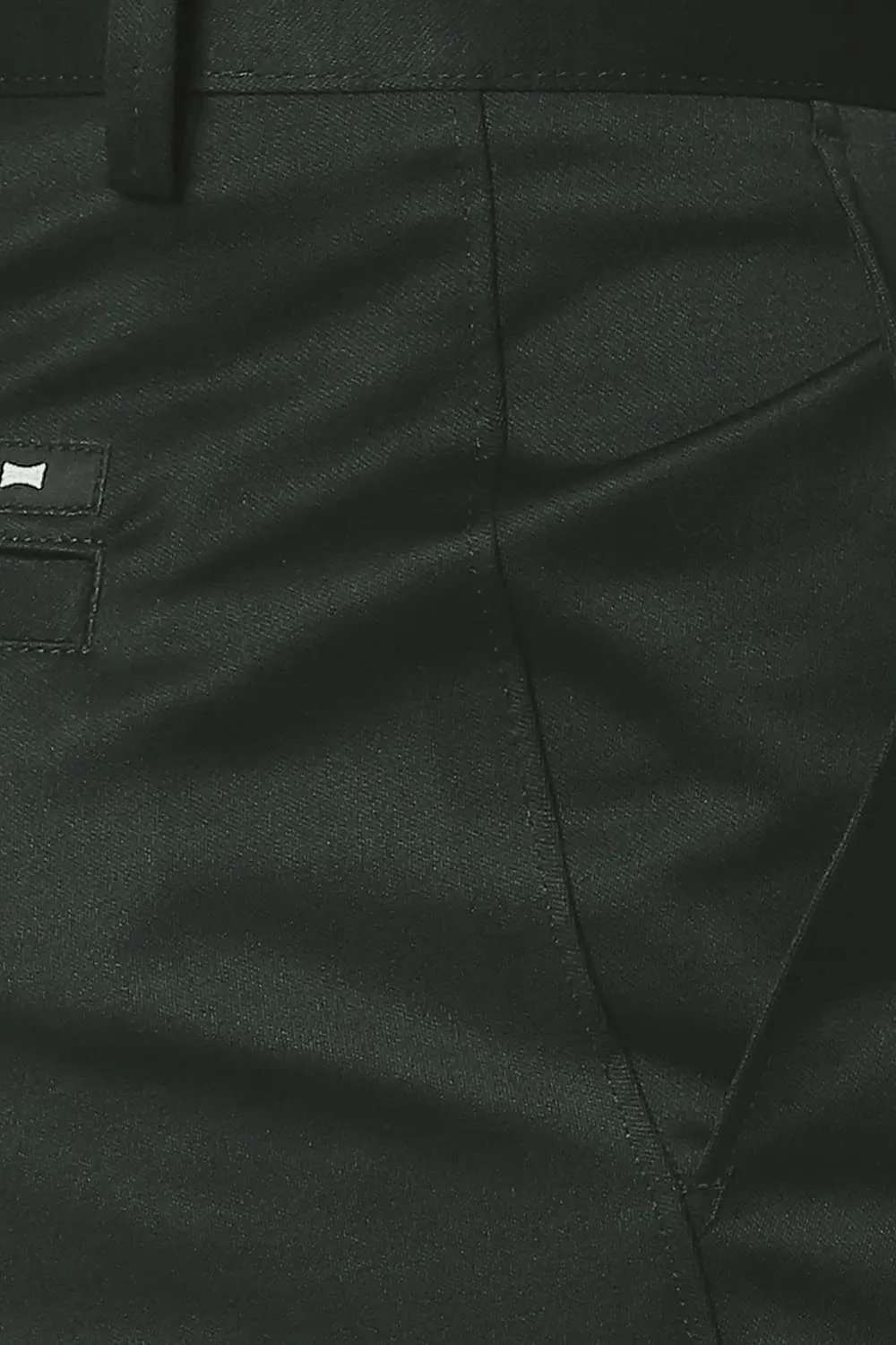 Tapered Fit Satin Trousers