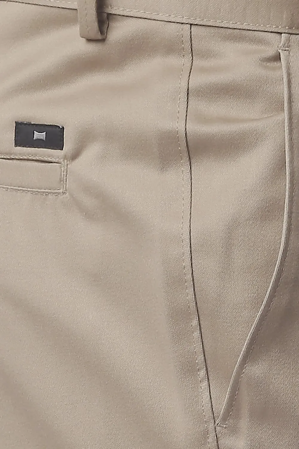 Tapered Fit Satin Trousers
