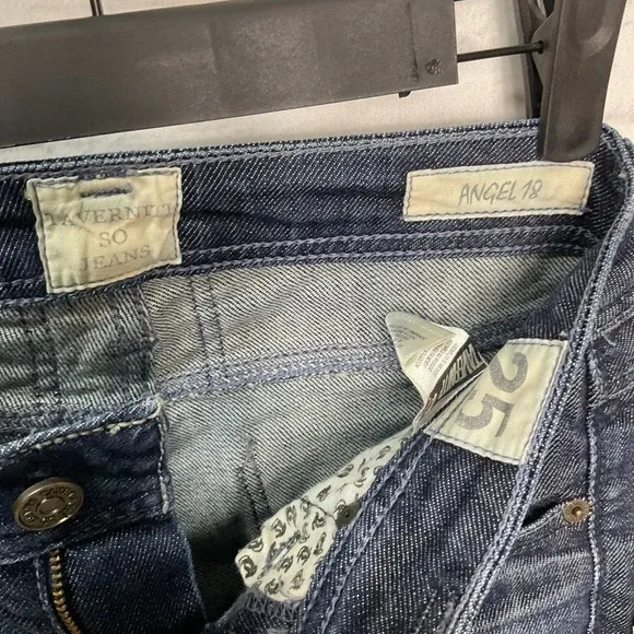 Taverniti So Jeans ANGEL 18 Boot Sz 25 27W 31L Women Denim Medium Wash U2