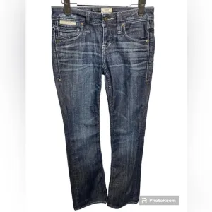 Taverniti So Jeans ANGEL 18 Boot Sz 25 27W 31L Women Denim Medium Wash U2