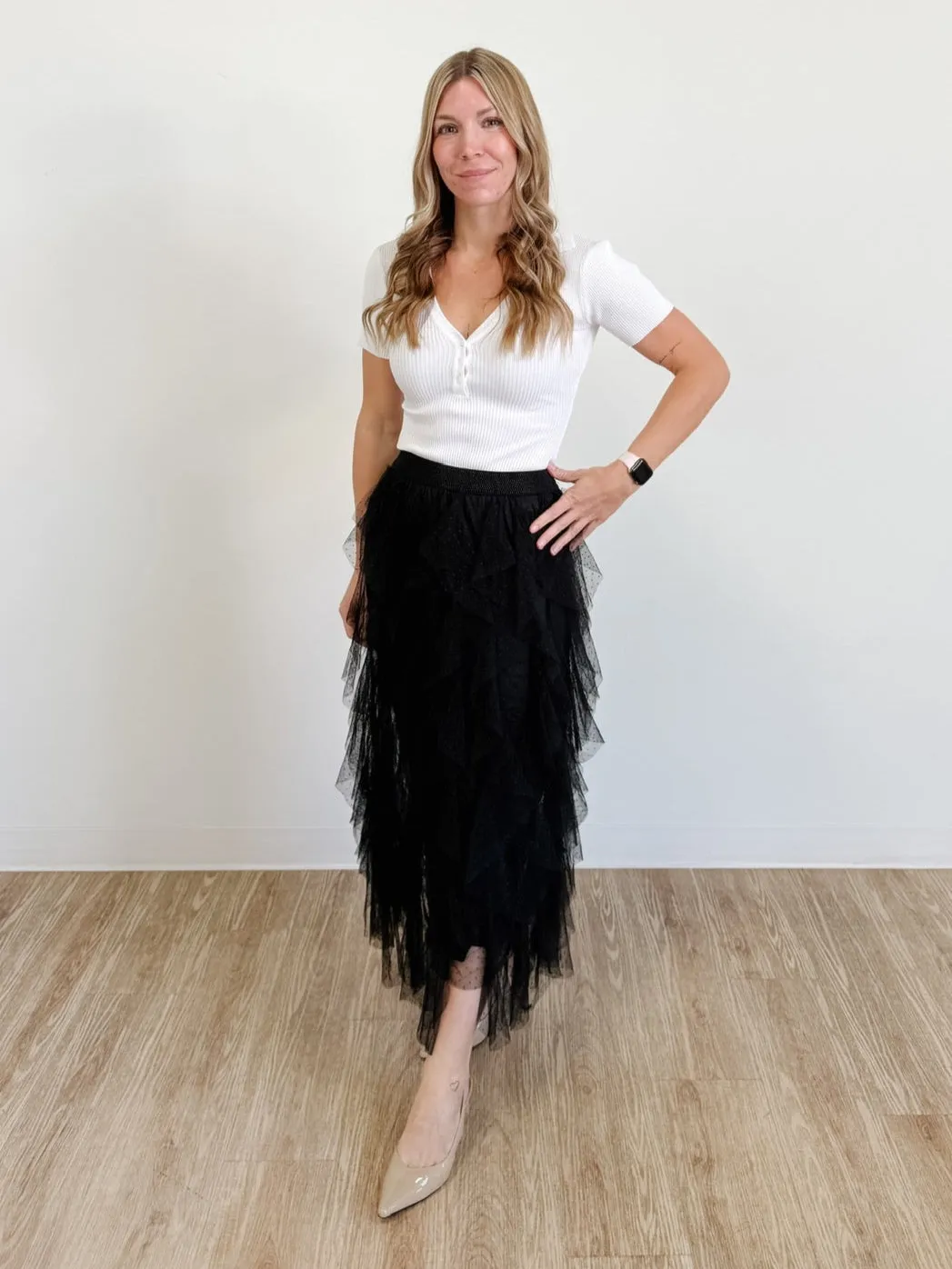 Taylor Tulle Skirt in Black