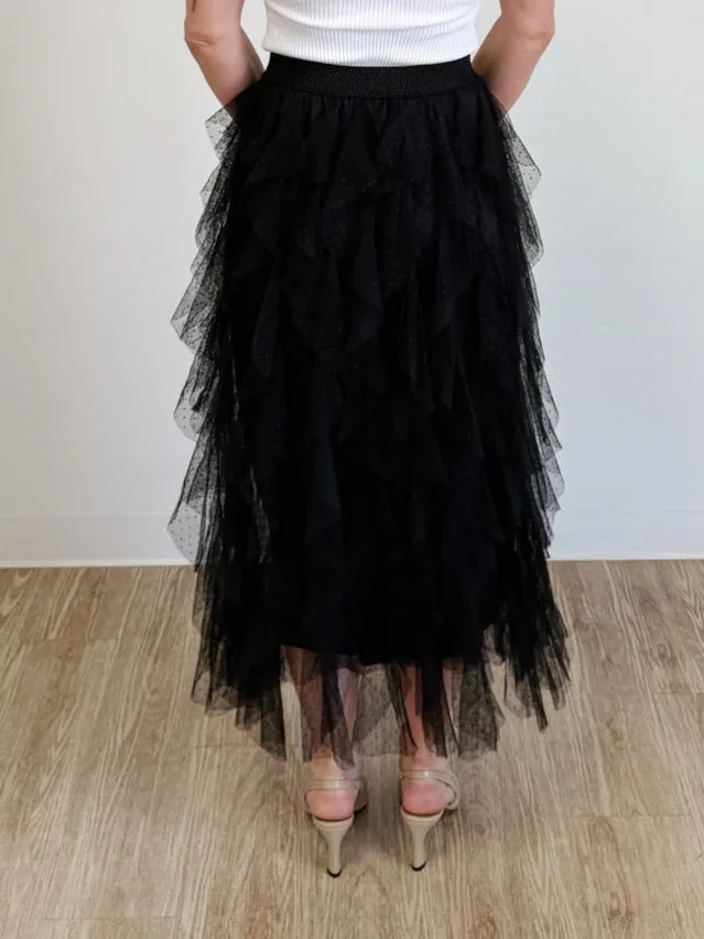 Taylor Tulle Skirt in Black