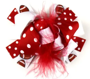 Team Inspired 6in Marabou Boutique Bows