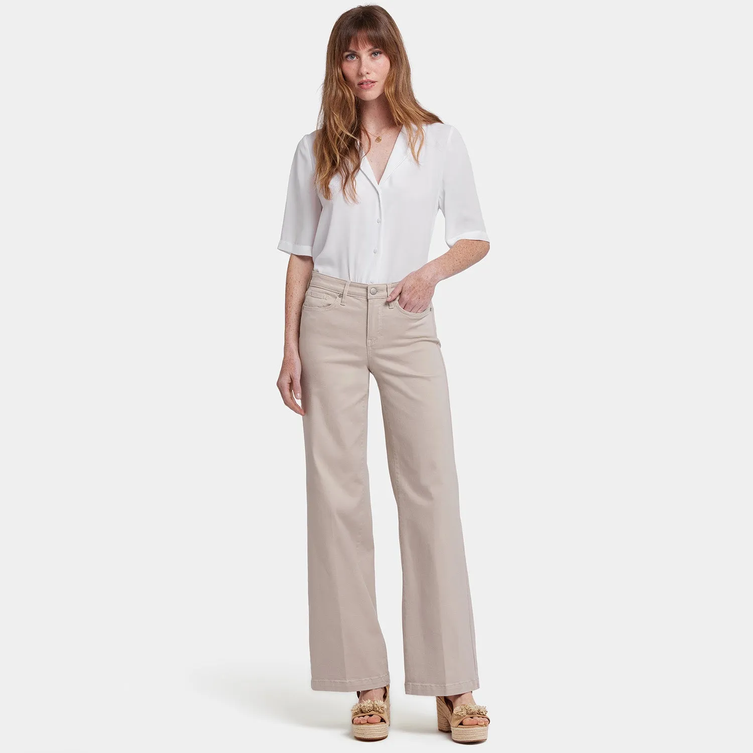 Teresa Wide Leg Jeans - Feather