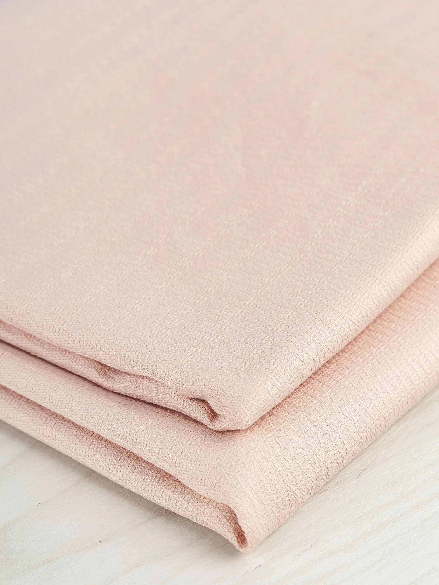 Textured Cotton Jacquard Deadstock - Powder Pink