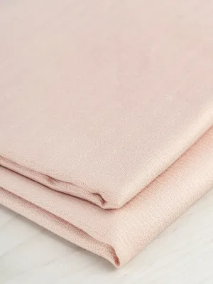 Textured Cotton Jacquard Deadstock - Powder Pink