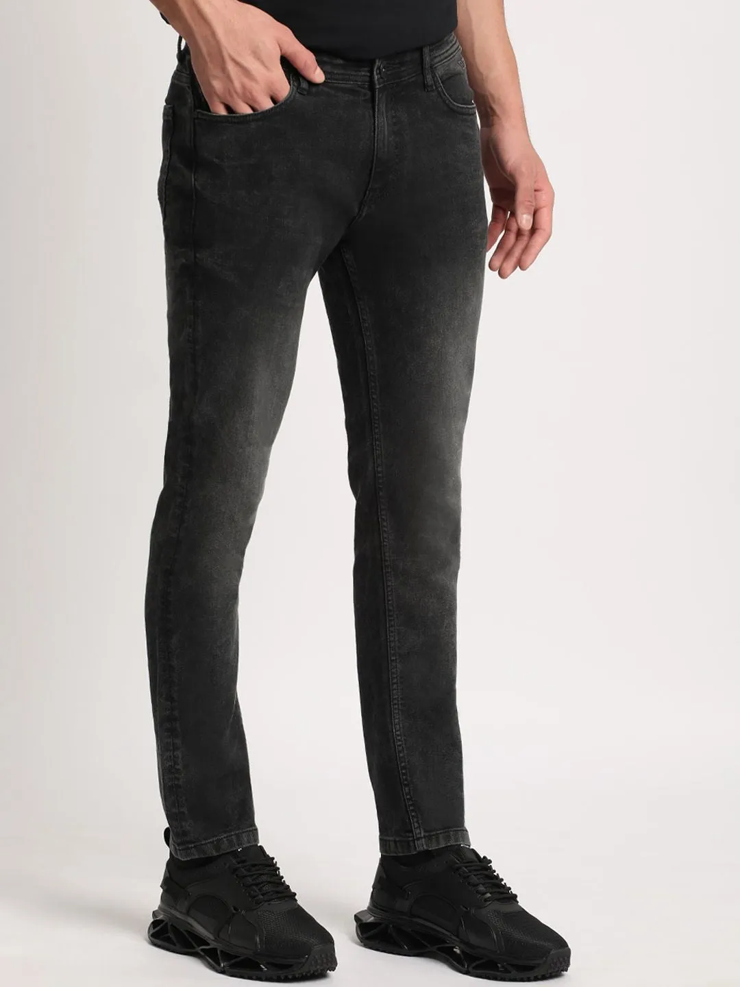 THE BEAR HOUSE Men Skinny Fit Light Fade Clean Look Stretchable Jeans