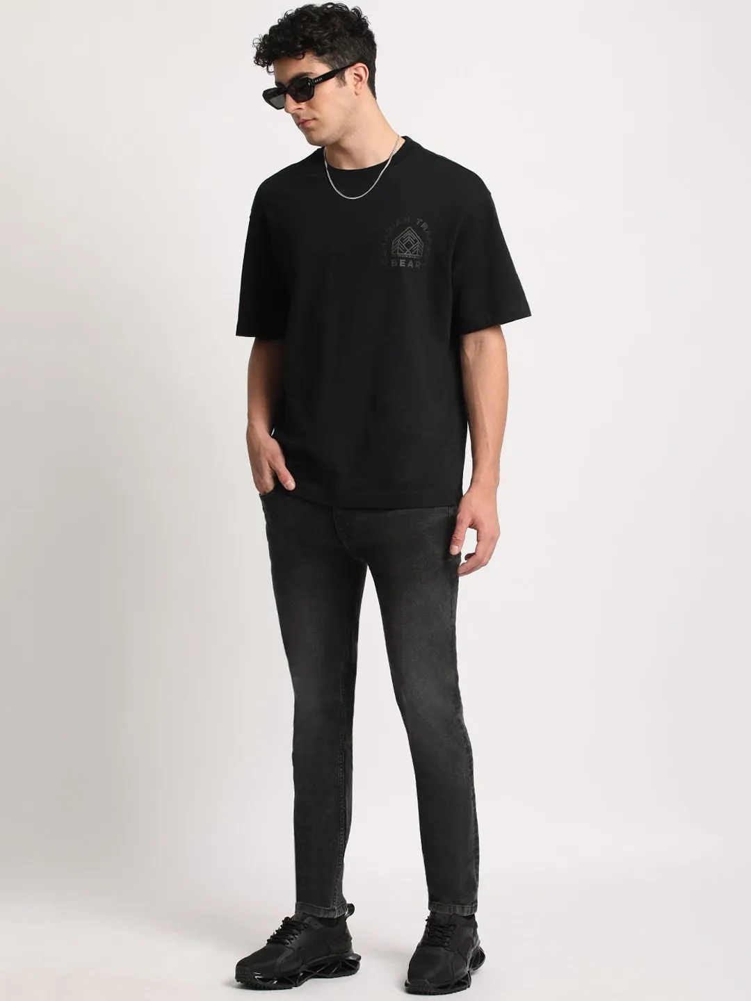 THE BEAR HOUSE Men Skinny Fit Light Fade Clean Look Stretchable Jeans