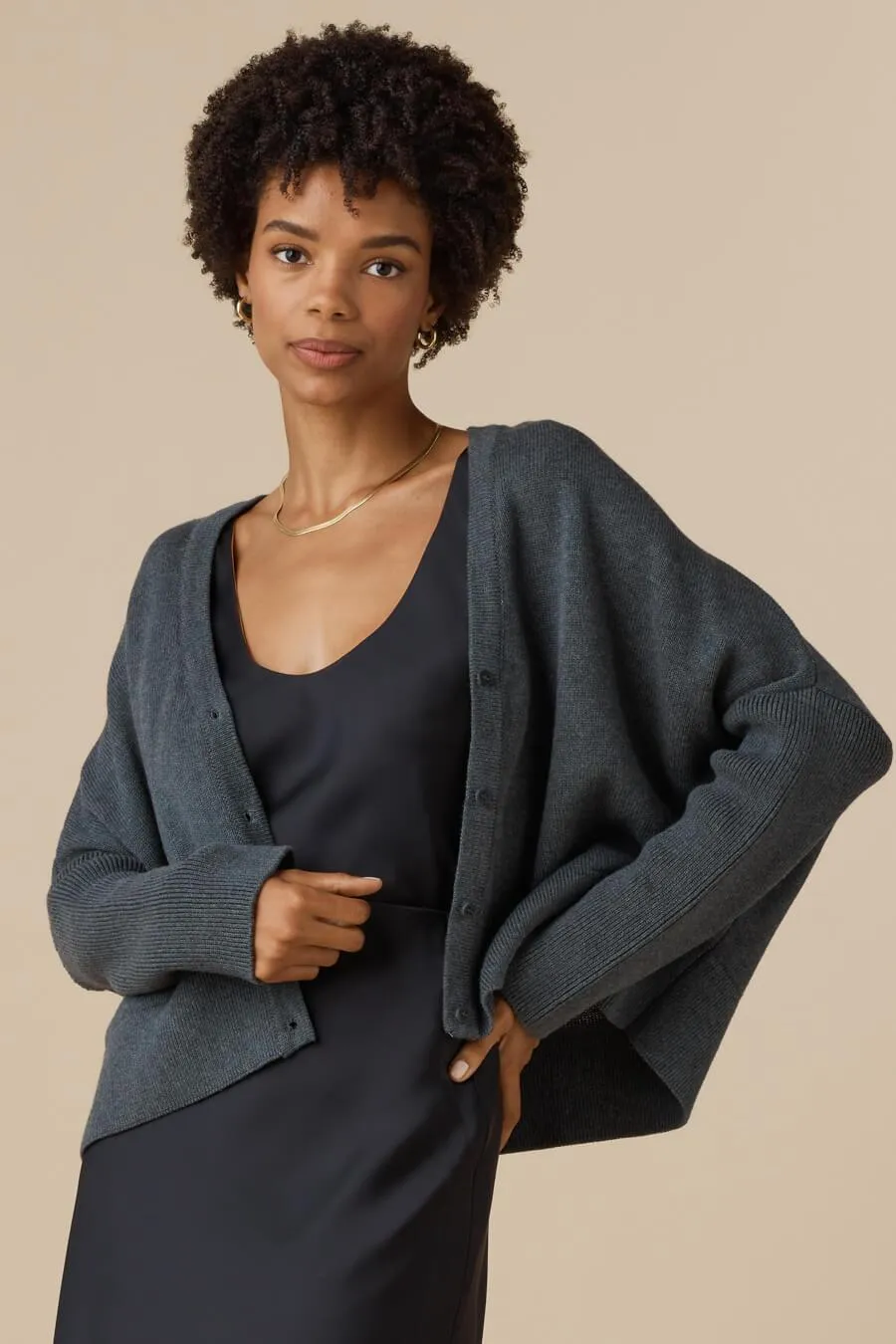 The Cropped V-Neck Sweater