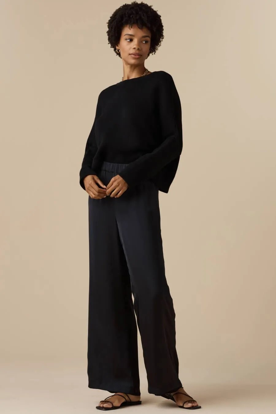 The Cropped V-Neck Sweater
