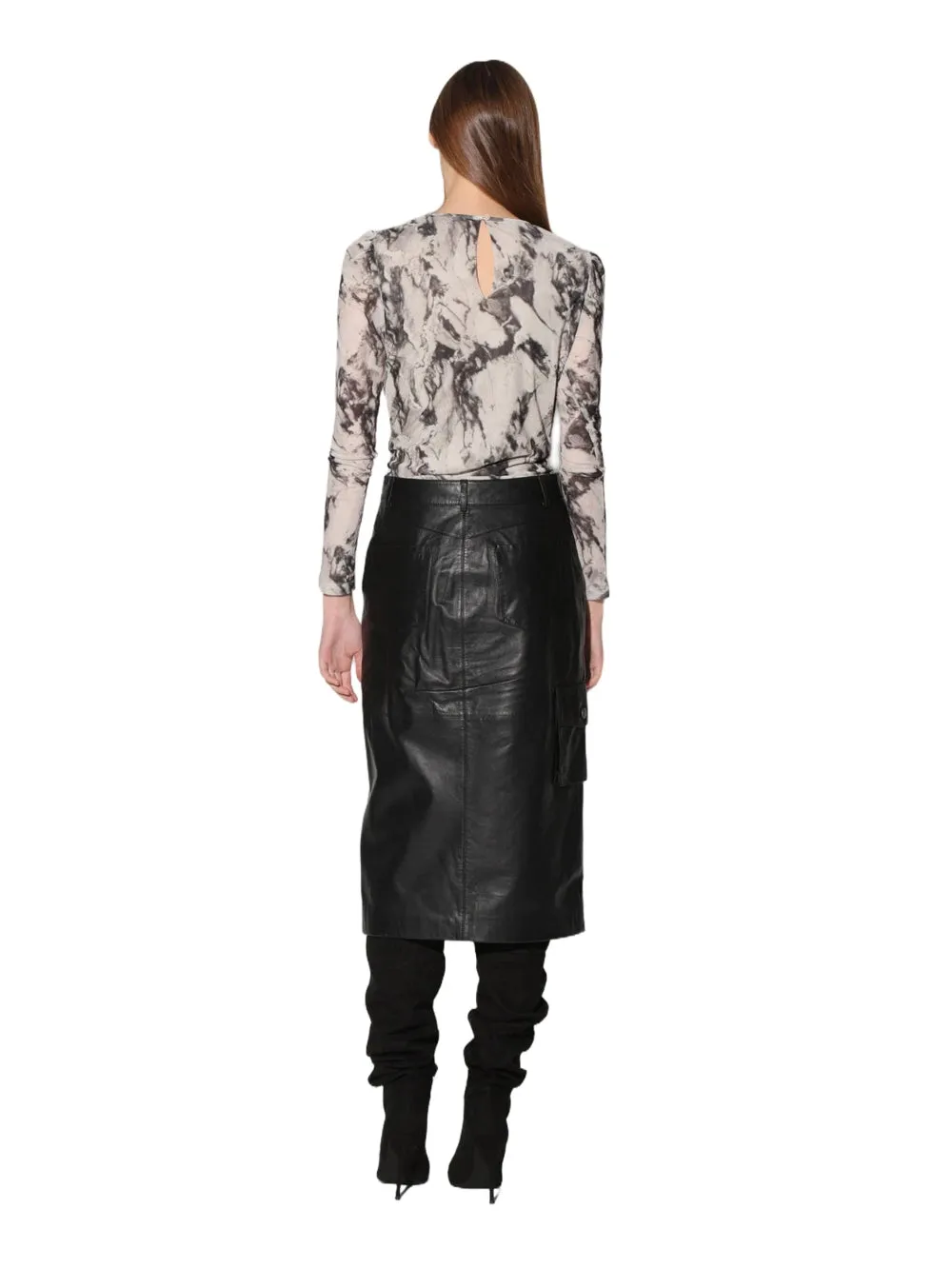 Timeless Grace Leather Skirts for Women