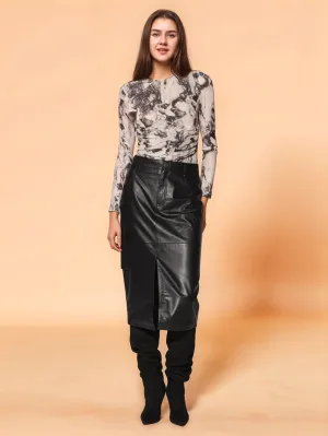 Timeless Grace Leather Skirts for Women