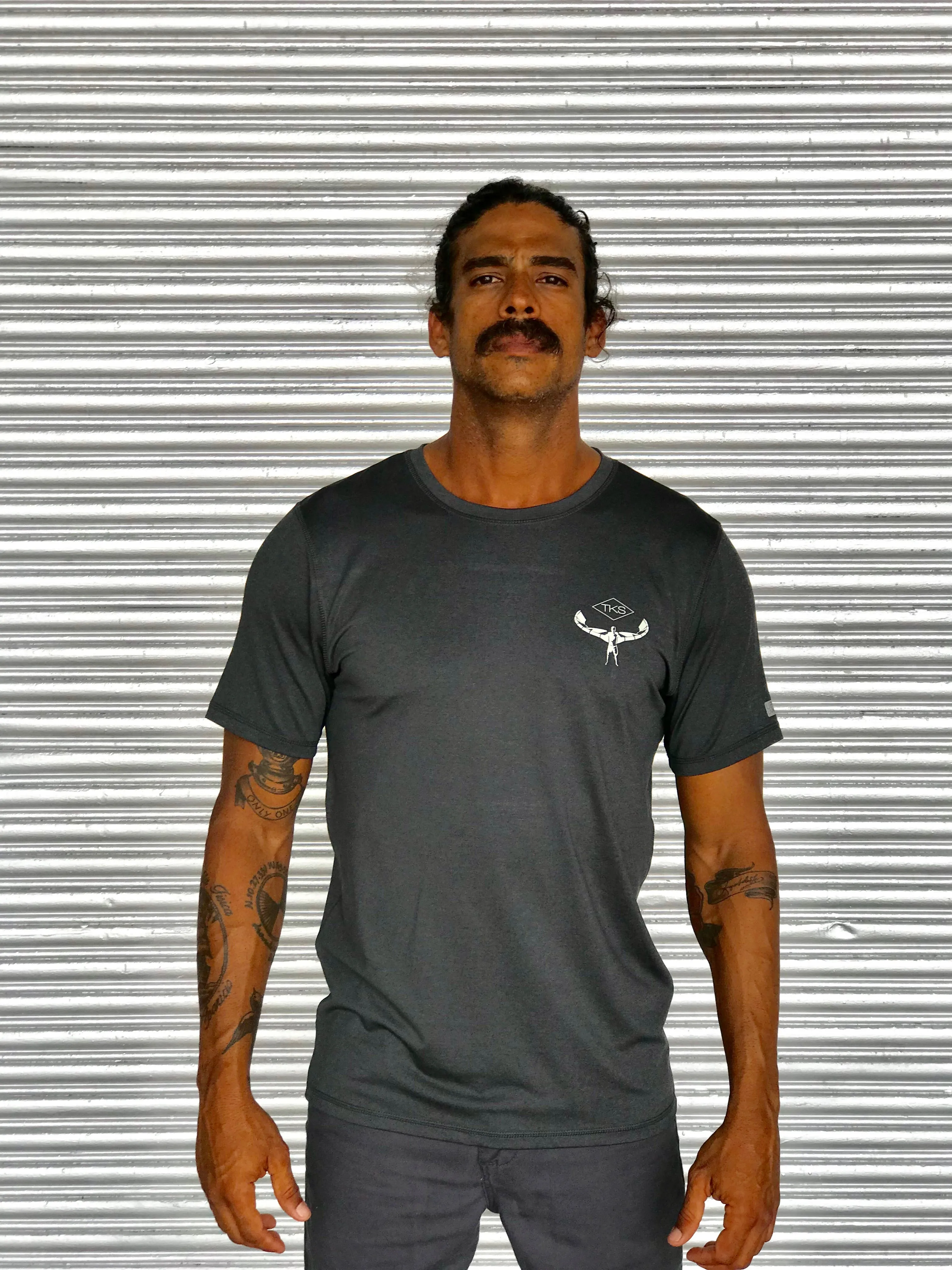 TKS Antix Sunshirt - Heather Charcoal SS