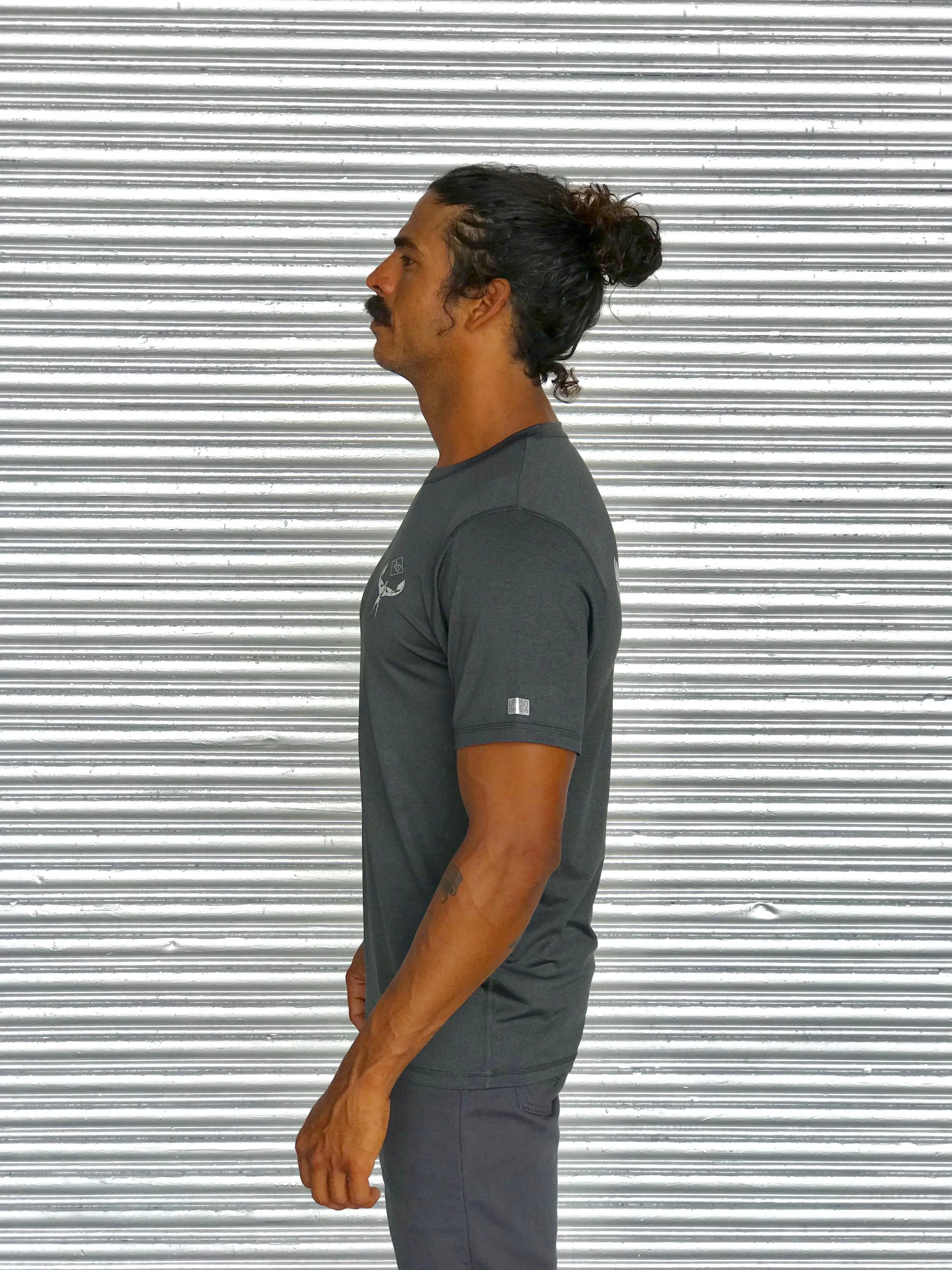 TKS Antix Sunshirt - Heather Charcoal SS
