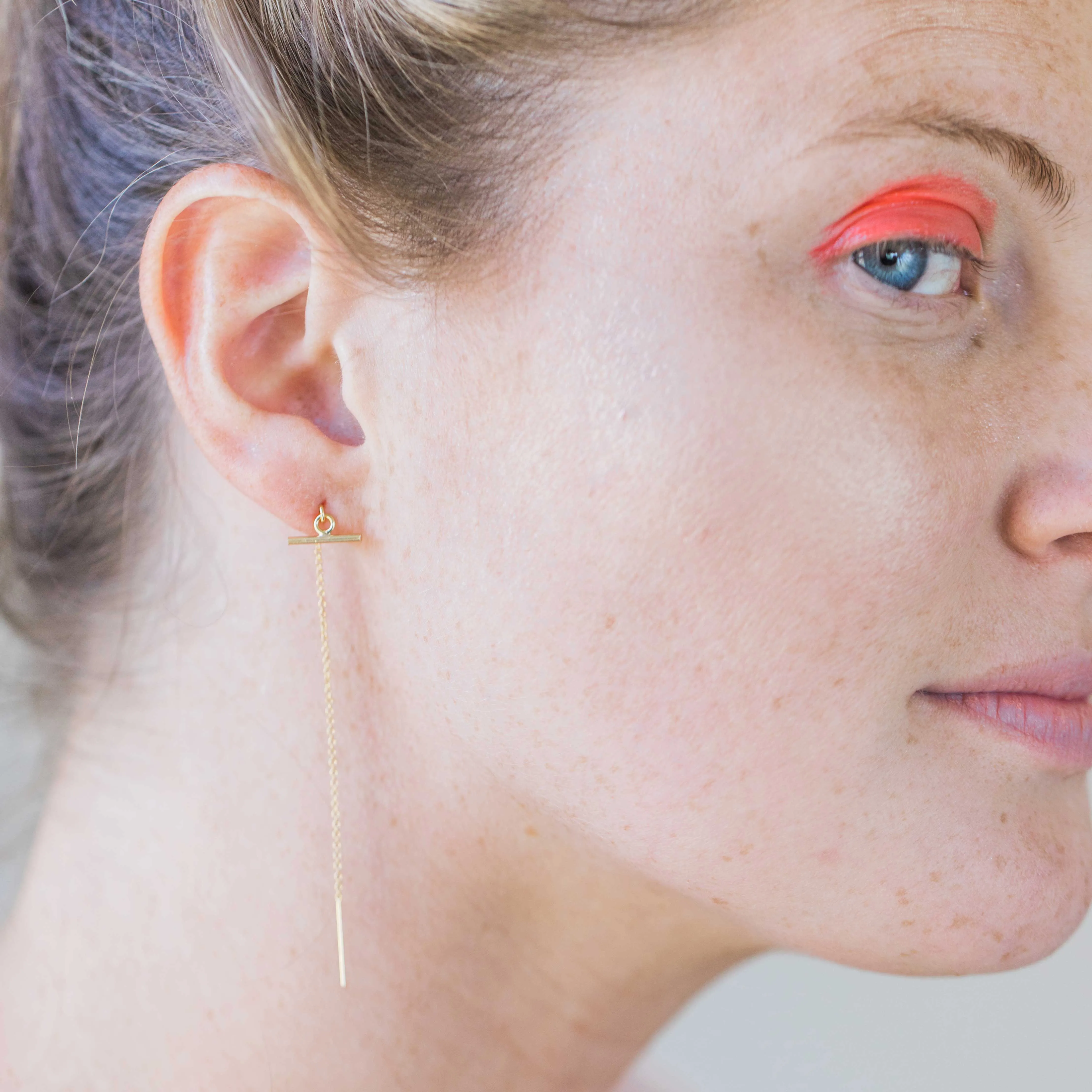 Toggle Threader Earrings