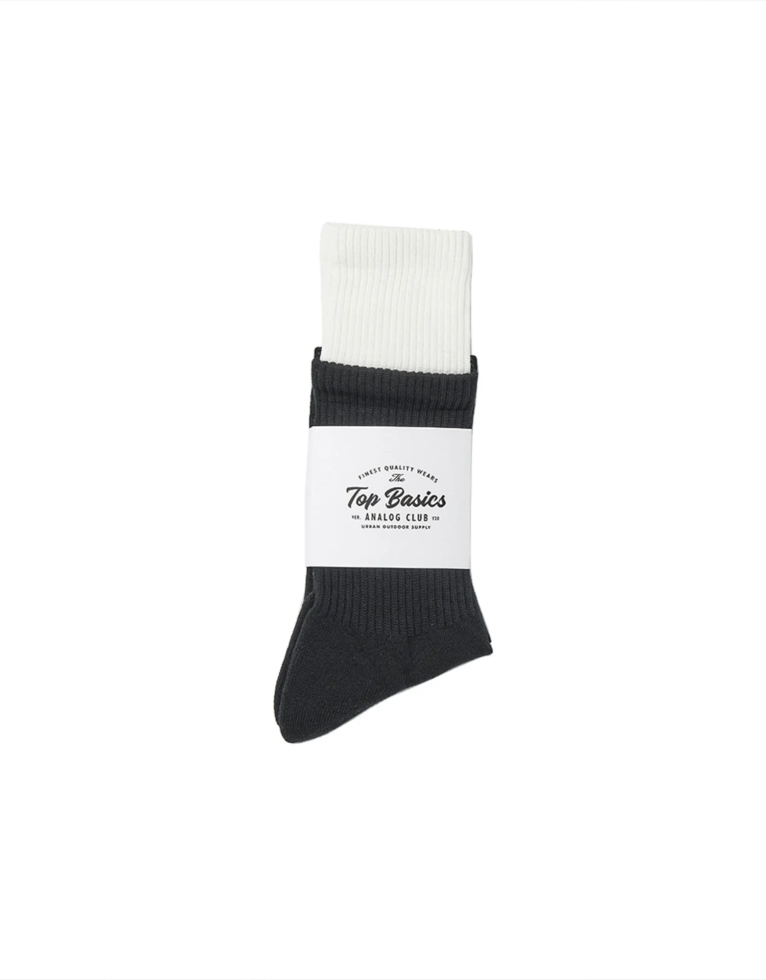 TopBasics Faked Two-Piece Socks