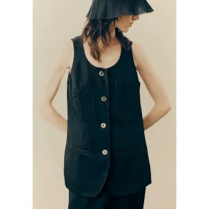 Triacetate Vest and Skirt Ensemble