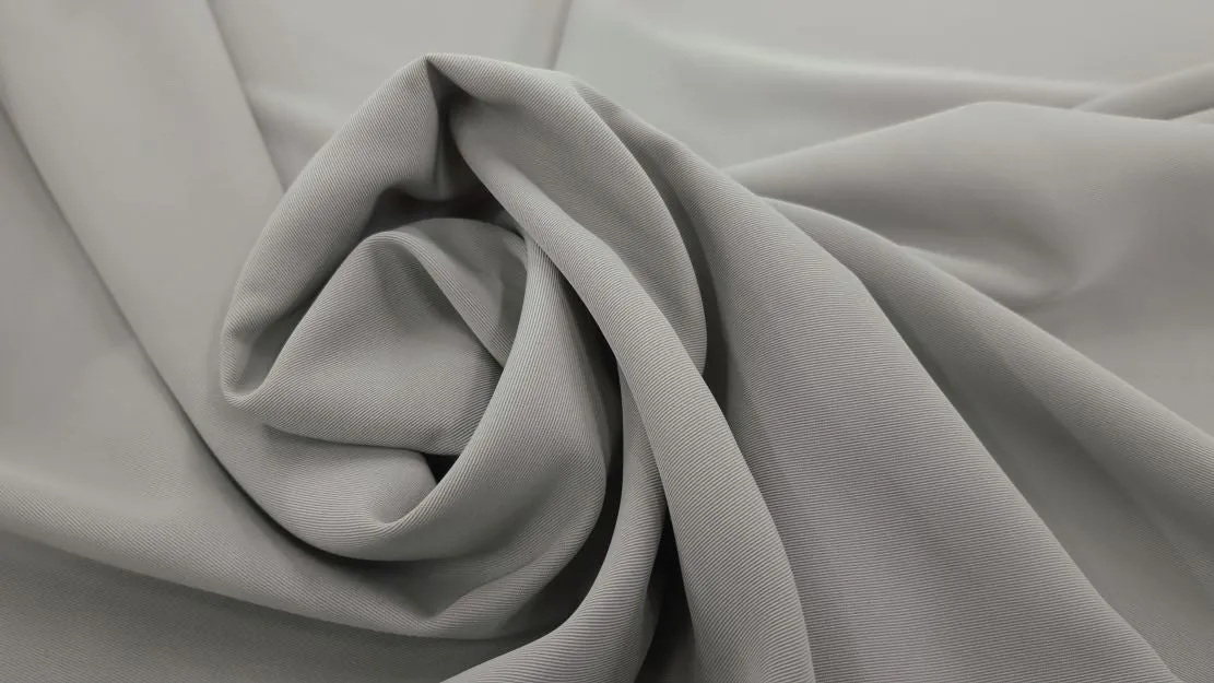 Twill Look Polyester Dusty Grey