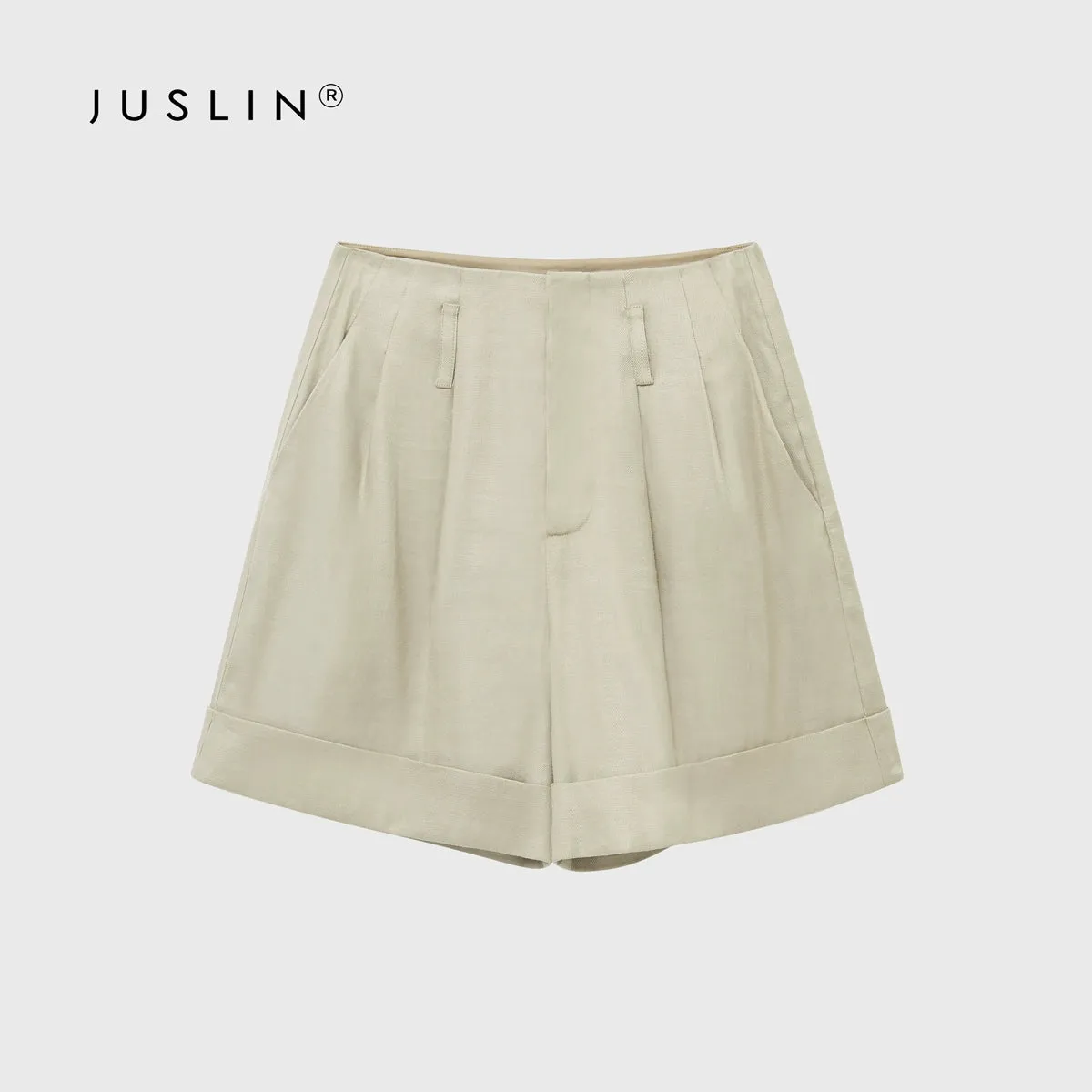 Twill Texture Short-Sleeved Suit