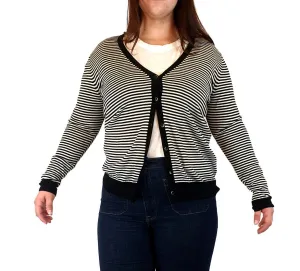 Uniqlo black and white new wool knit cardigan size XL