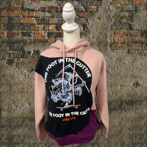 Upcycled Medium Wheel Bite Hooded Sweatshirt