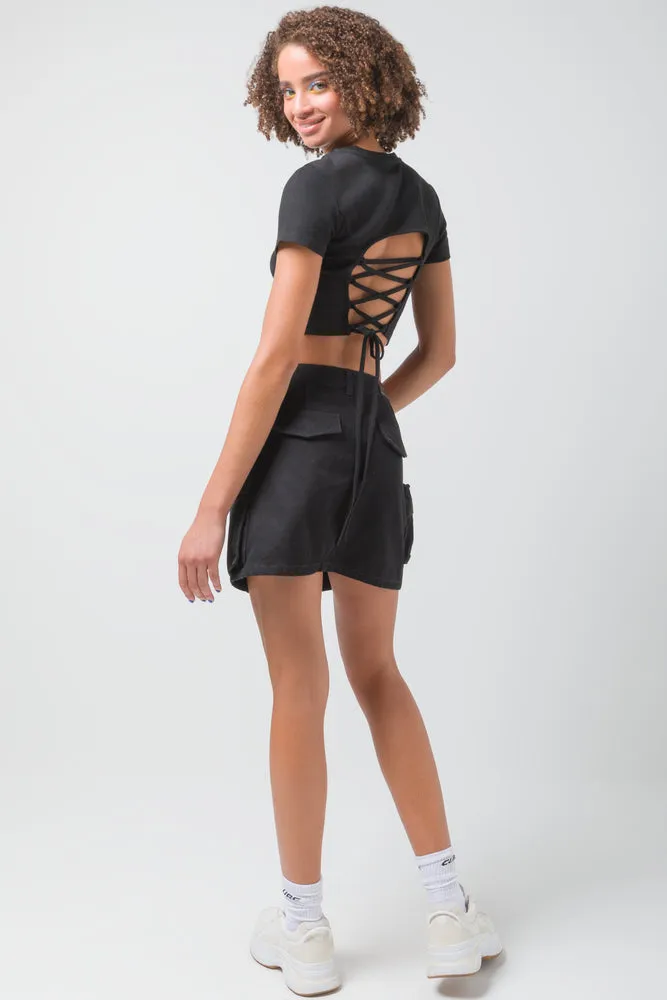 Utility Skirt Black