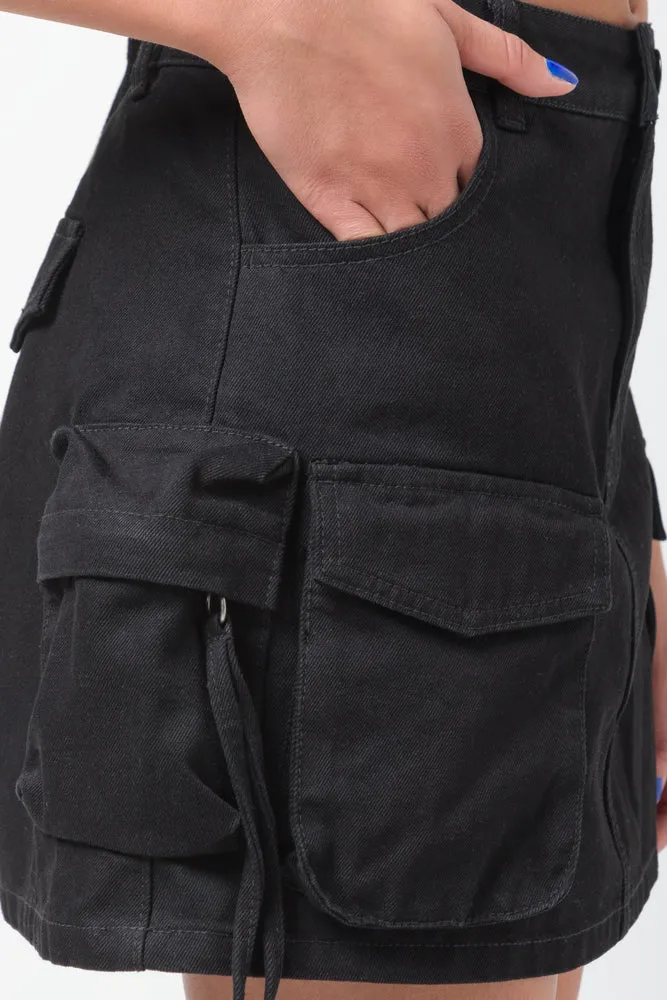 Utility Skirt Black