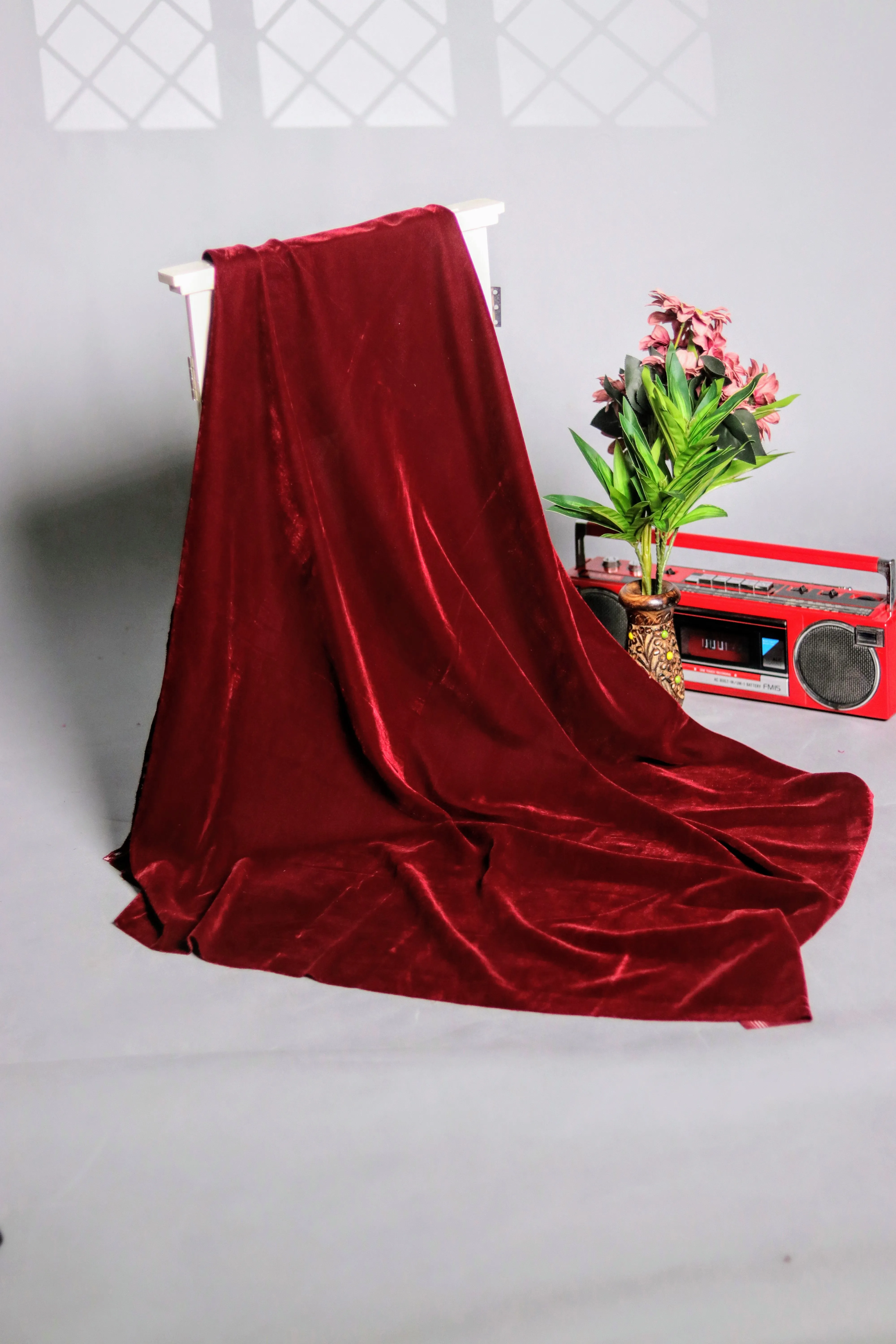 Velvet 9000  Solid Maroon