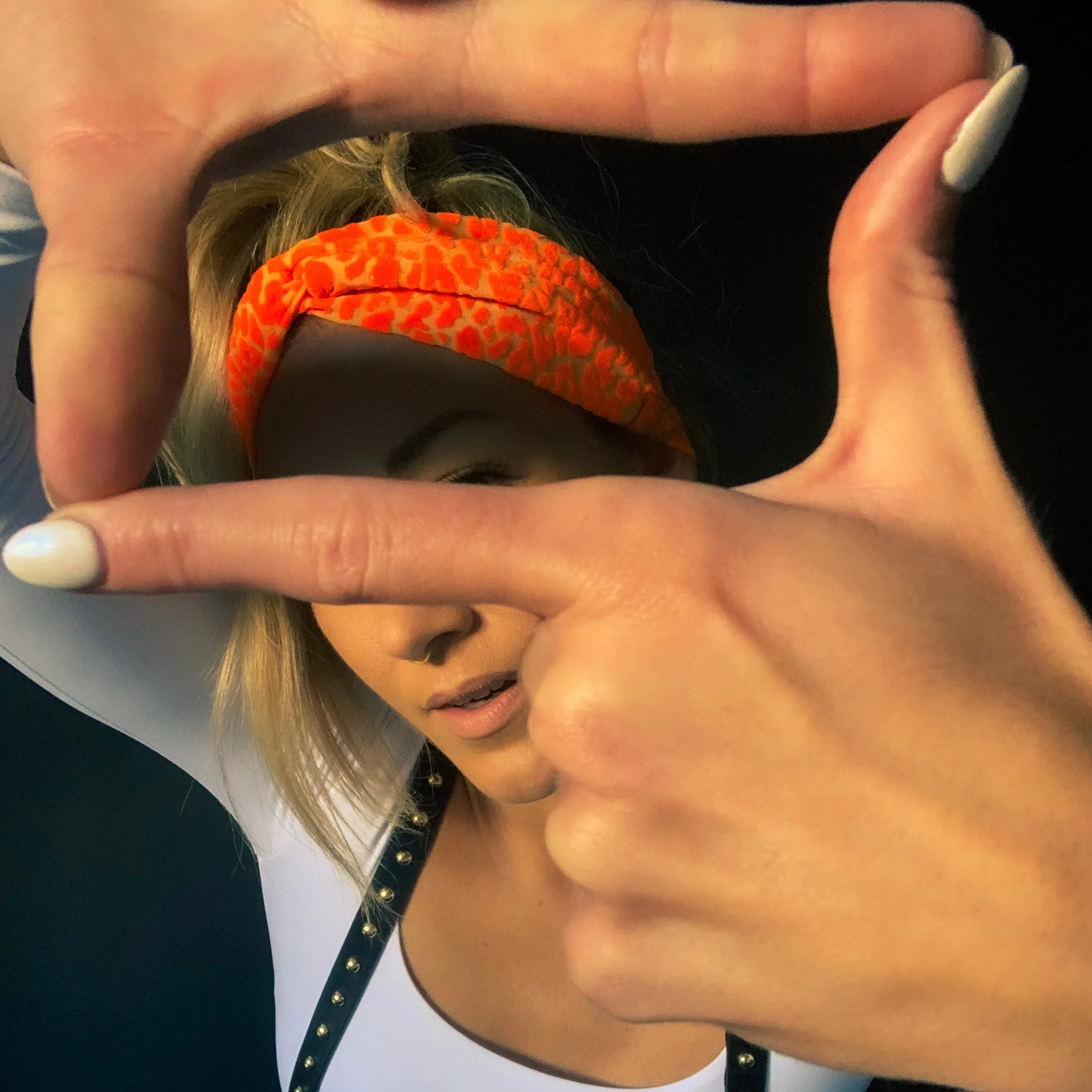 Velvet Twist Headband - Flamin Hot Cheetah