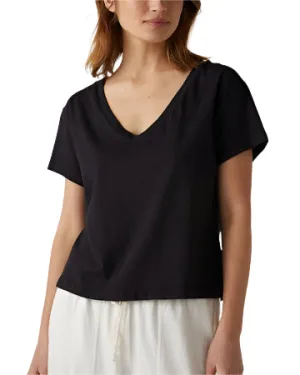 Venice V-Neck Tee (Black)