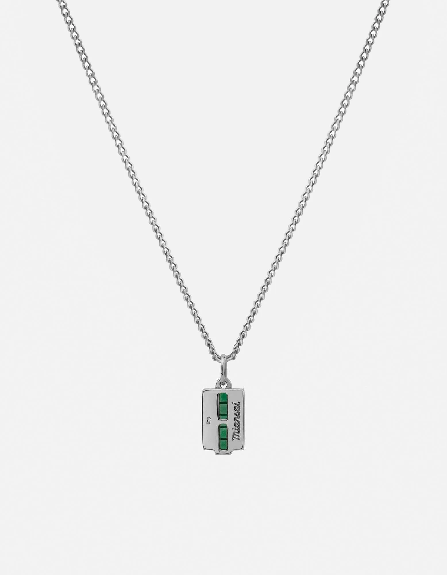 Vertigo Agate Necklace, Sterling Silver