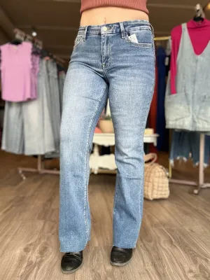 Vervet Mid Rise Boot Cut Jeans